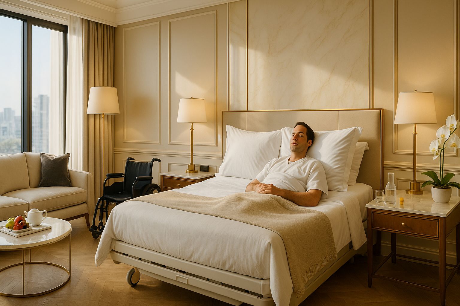 Comfortable recovery room